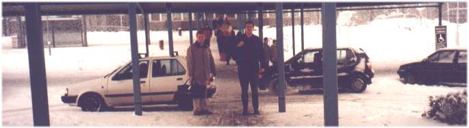 Die sneeuwbui komt wel ongelegen als je net weg wil vliegen